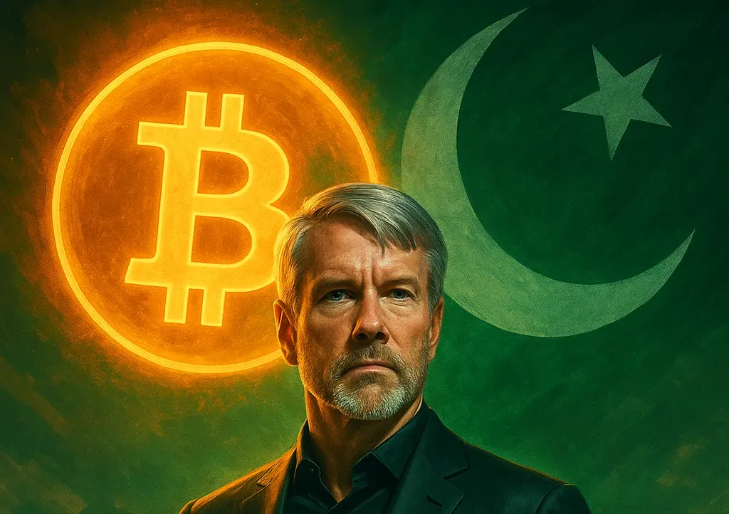 Illustration for article: Pakistan Appoints Bitcoin Tycoon Michael Saylor as Strategic Advisor