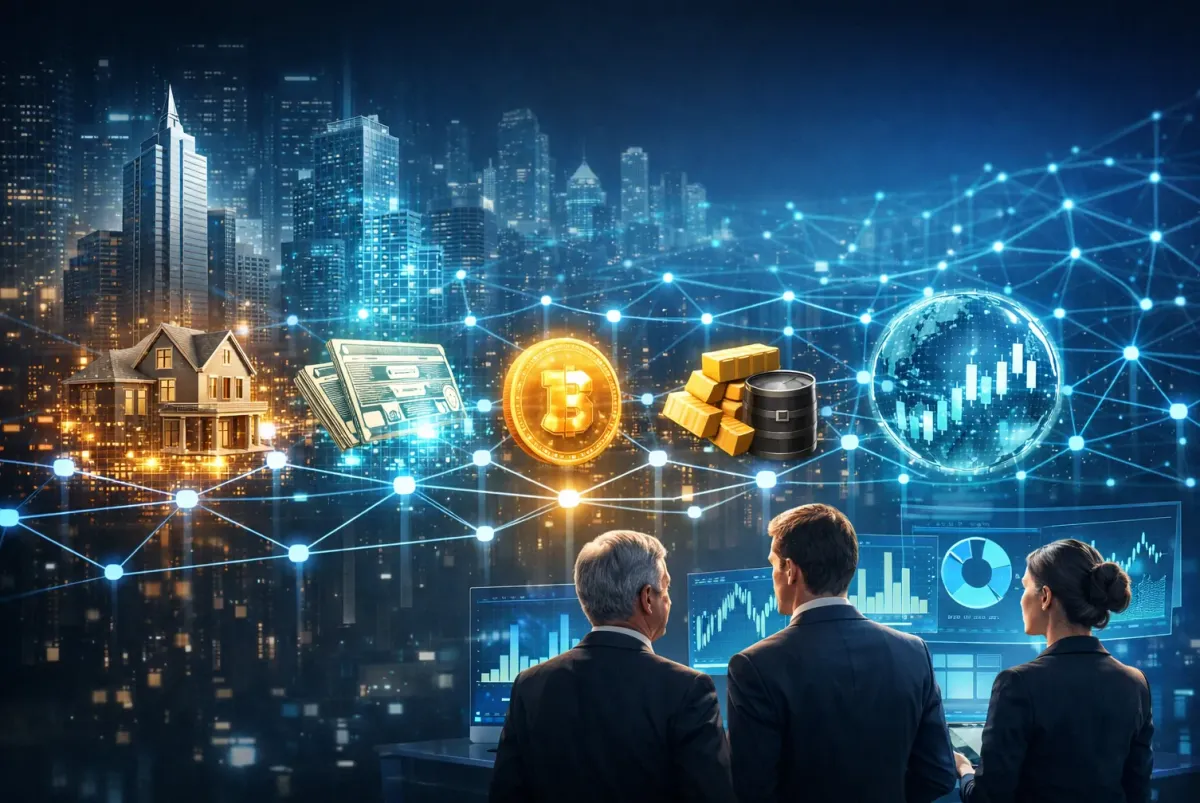 Illustration for article: RWA Tokenization in 2026: Why Global Institutions Are Going All In