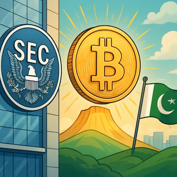Illustration for article: SEC Launches ‘Project Crypto’: What It Means for Bitcoin & Crypto Pakistan