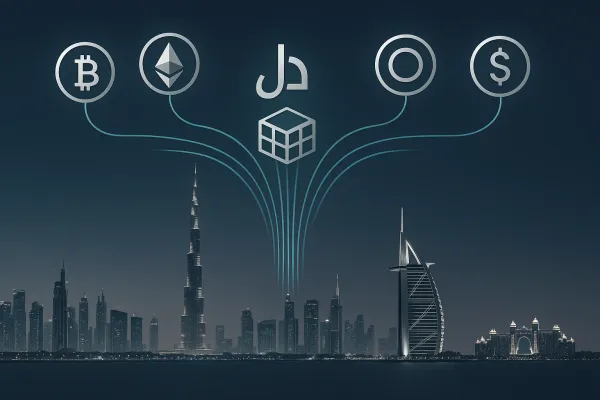 Illustration for article: Dubai is Leading in Crypto Payments and Tokenized Real Estate