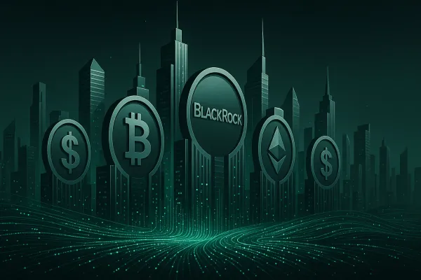 Illustration for article: BlackRock Sees Tokenization as the Next Big Wave in Global Finance
