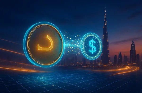Illustration for article: UAE's First Digital Bank Zand Set to Launch AED-Backed Stablecoin Under Central Bank