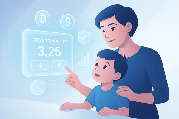 Illustration for article: Binance Launches Parent-Controlled Crypto App for Kids