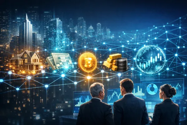 Illustration for article: RWA Tokenization in 2026: Why Global Institutions Are Going All In